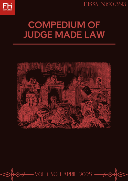 					View Vol. 1 No. 2 (2025): Compendium of Judge Made Law
				